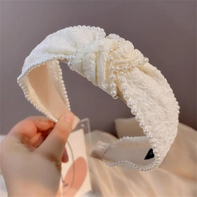 Κομψό απλό μονόχρωμο κορδέλα μαλλιών γαλλικού στυλ Αξεσουάρ για τα μαλλιά Γυναικεία κεφαλή για πάρτι Αξεσουάρ κοσμήματα