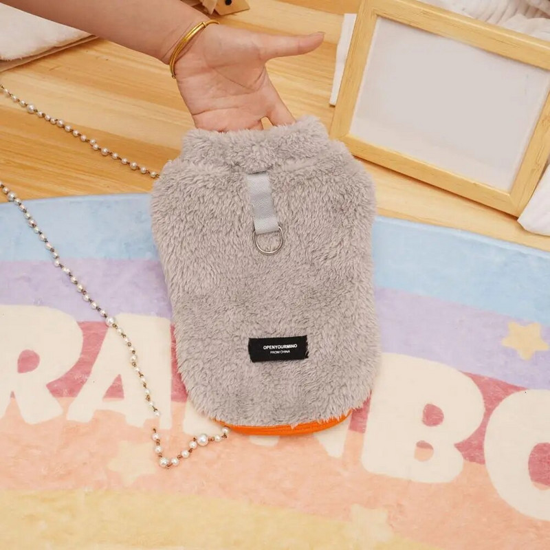 Odjeća za kućne ljubimce od flisa, zadebljani dizajn s 2 nogavice i kopčom od vučnog užeta. Moderan topli prsluk za pse za odjeću za kućne ljubimce