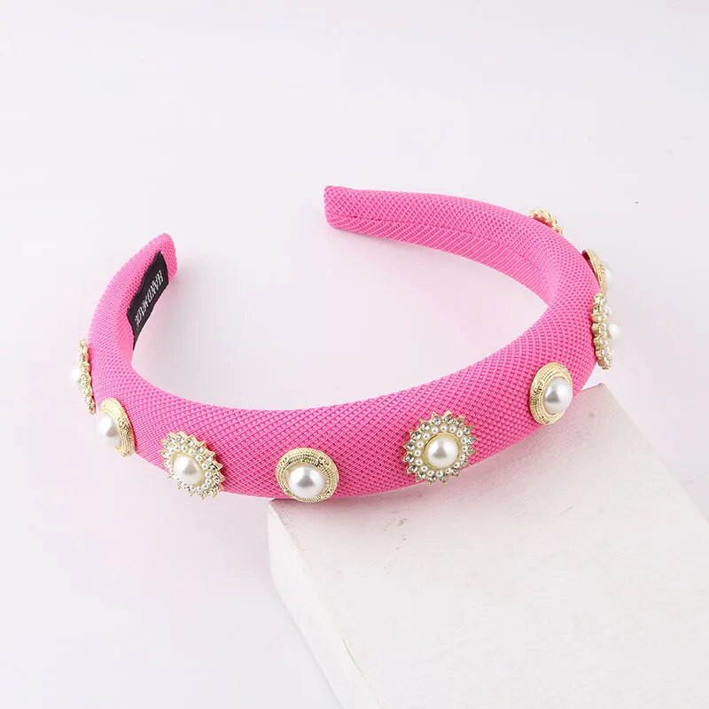 Κομμωτή Νέα Μόδα Λεπτό Σφουγγάρι Περλ Προσωπικότητα Μαλλιά Γυναικεία Πάρτυ Ταξίδι Street Shoot Αξεσουάρ μαλλιών Κλιπ μαλλιών 905