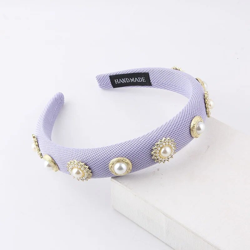 Κομμωτή Νέα Μόδα Λεπτό Σφουγγάρι Περλ Προσωπικότητα Μαλλιά Γυναικεία Πάρτυ Ταξίδι Street Shoot Αξεσουάρ μαλλιών Κλιπ μαλλιών 905