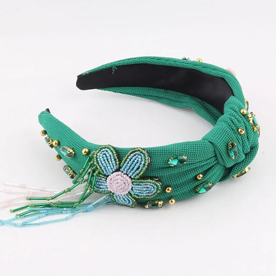 Cowboy Boemia Nod Cristal Urs Bentiță de lux Strasuri Diamante Colorate Bentiță Petrecere Nuntă Accesorii pentru păr feminin 157