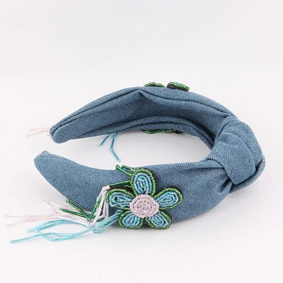 Cowboy Boemia Nod Cristal Urs Bentiță de lux Strasuri Diamante Colorate Bentiță Petrecere Nuntă Accesorii pentru păr feminin 157