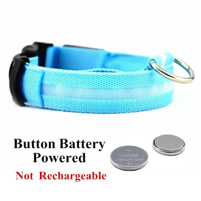 LED kvēlojoša suņu kakla siksna Uzlādējama gaismas apkakle Regulējama liela suņu nakts gaismas mājdzīvnieku drošības kakla siksna maziem suņiem, kaķim