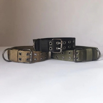 Αξεσουάρ Tactical Dog Collar Military Adjustable Duarable Nylon German Shepard για μεσαίο μεγάλο βάδισμα κατοικίδιων σκύλων
