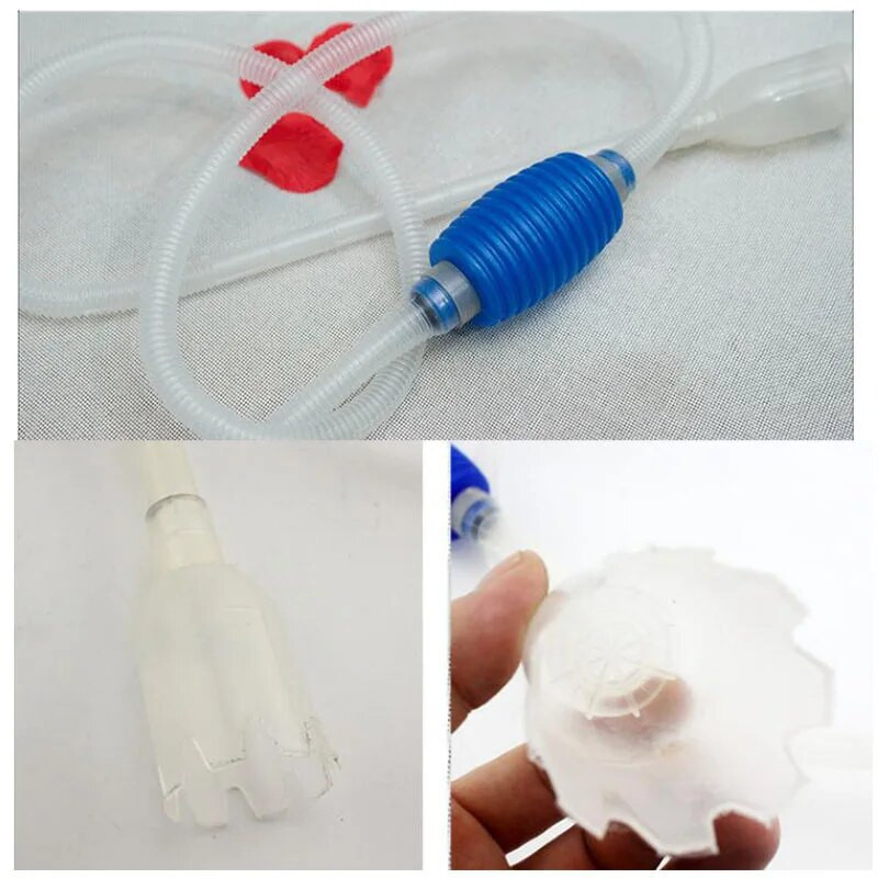 Akvariumo žuvų rezervuaro valiklis Sifono vakuuminis žvyro vandens filtro keitimas Sifono siurblys Rankinis saugus vakuuminis keitiklis