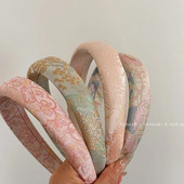 Nova kineska traka za glavu s vezom Ženska žakard traka za glavu u kineskom stilu Elegantni obruč za kosu Visoka gumica za kosu s lubanjom Vintage Pokrivala za glavu