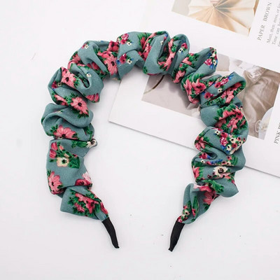 Lystrfac μονόχρωμο μονόχρωμο γυναικείο πλισέ λουράκι για γυναικεία Μόδα Scrunchy Headband Retro Hair Loop Γυναικεία αξεσουάρ μαλλιών