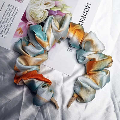 Lystrfac μονόχρωμο μονόχρωμο γυναικείο πλισέ λουράκι για γυναικεία Μόδα Scrunchy Headband Retro Hair Loop Γυναικεία αξεσουάρ μαλλιών