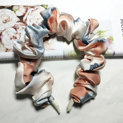 Lystrfac μονόχρωμο μονόχρωμο γυναικείο πλισέ λουράκι για γυναικεία Μόδα Scrunchy Headband Retro Hair Loop Γυναικεία αξεσουάρ μαλλιών