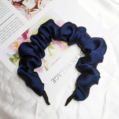 Lystrfac μονόχρωμο μονόχρωμο γυναικείο πλισέ λουράκι για γυναικεία Μόδα Scrunchy Headband Retro Hair Loop Γυναικεία αξεσουάρ μαλλιών