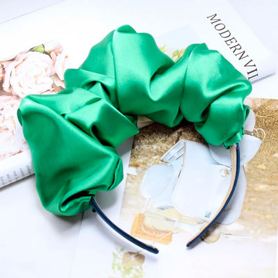 Lystrfac μονόχρωμο μονόχρωμο γυναικείο πλισέ λουράκι για γυναικεία Μόδα Scrunchy Headband Retro Hair Loop Γυναικεία αξεσουάρ μαλλιών