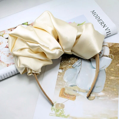 Lystrfac μονόχρωμο μονόχρωμο γυναικείο πλισέ λουράκι για γυναικεία Μόδα Scrunchy Headband Retro Hair Loop Γυναικεία αξεσουάρ μαλλιών