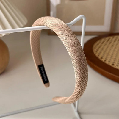 Rudens/ziemas jauna melnbalta rūtainā galvas saite Sūkļa plata matu lente sievietei, meitenei Eleganta matu stīpa Modes matu aksesuāri