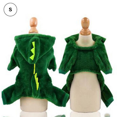 Odjeća za pse za kućne ljubimce Smiješni kostimi dinosaura Zimski topli plišani kaput Majica s kapuljačom za male mačiće Krpa za štene gatos productos para maskotas