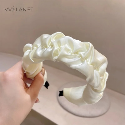Gumice za kosu za žene korejskog stila, spužvasta bijela traka za glavu širokog oboda, modna, elegantna gumica za kosu