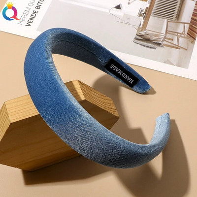 Vintage vienkrāsains samta galvas stīpa Matu lentes Ziemai Jaunas Sūkļa matu stīpas Bezel galvas lentes Sievietēm Modes matu aksesuāri