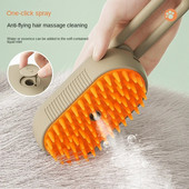 Βούρτσα ατμού Cat Steamy Dog Brush 3 σε 1 Ηλεκτρικές βούρτσες τρίχας σε σπρέι γάτας για μασάζ χτένα περιποίησης κατοικίδιων χτένες αποτρίχωσης