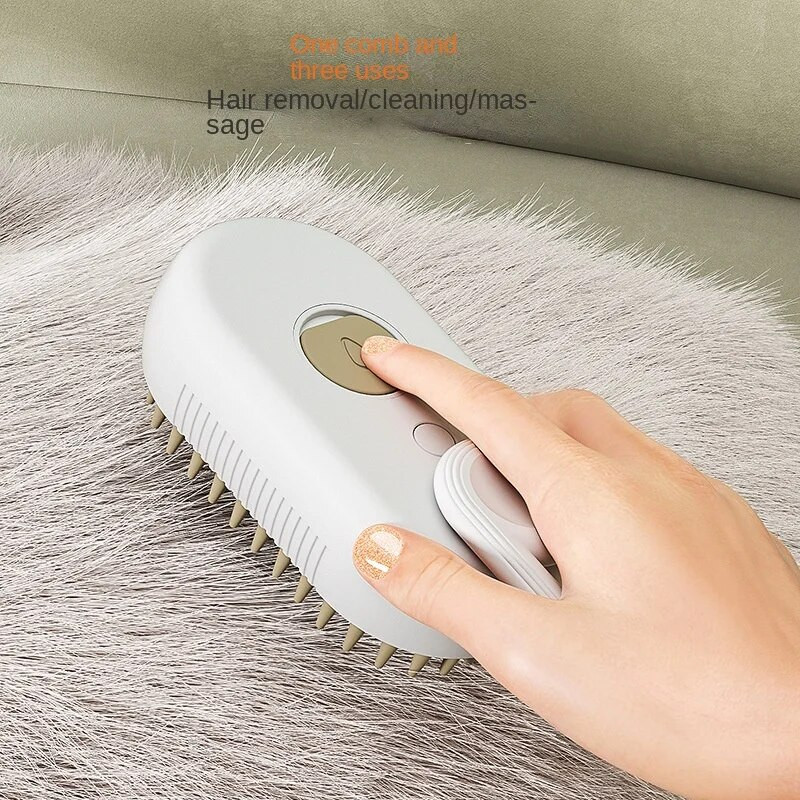 Βούρτσα ατμού Cat Steamy Dog Brush 3 σε 1 Ηλεκτρικές βούρτσες τρίχας σε σπρέι γάτας για μασάζ χτένα περιποίησης κατοικίδιων χτένες αποτρίχωσης