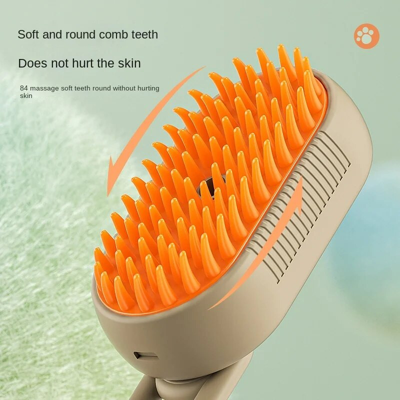 Βούρτσα ατμού Cat Steamy Dog Brush 3 σε 1 Ηλεκτρικές βούρτσες τρίχας σε σπρέι γάτας για μασάζ χτένα περιποίησης κατοικίδιων χτένες αποτρίχωσης