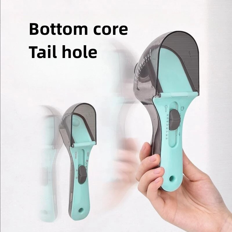 Podesiva mjerna žlica za kućne ljubimce s plastičnim mjernim lopaticama za kućne ljubimce Čaše za pribor za kućne ljubimce Žlica za hranu za mačke Žlica za gram hrane za pse