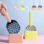 Kaķu pakaišu lāpsta plastmasas kaķu pakaišu lāpsta ar pamatni pašattīroša kaķu pakaišu kastes lāpsta kaķēnu tualetes tīrīšanas rīki