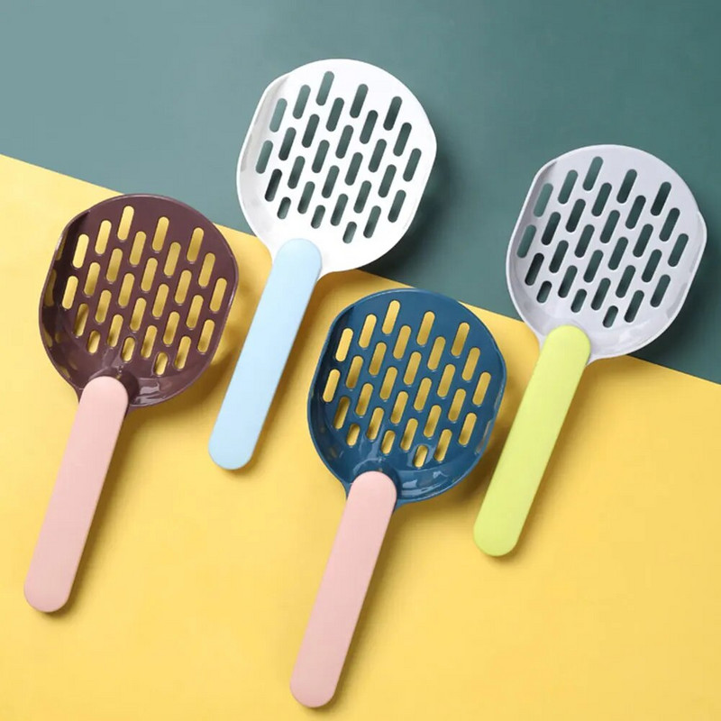 Kaķu pakaišu lāpsta plastmasas kaķu pakaišu lāpsta ar pamatni pašattīroša kaķu pakaišu kastes lāpsta kaķēnu tualetes tīrīšanas rīki