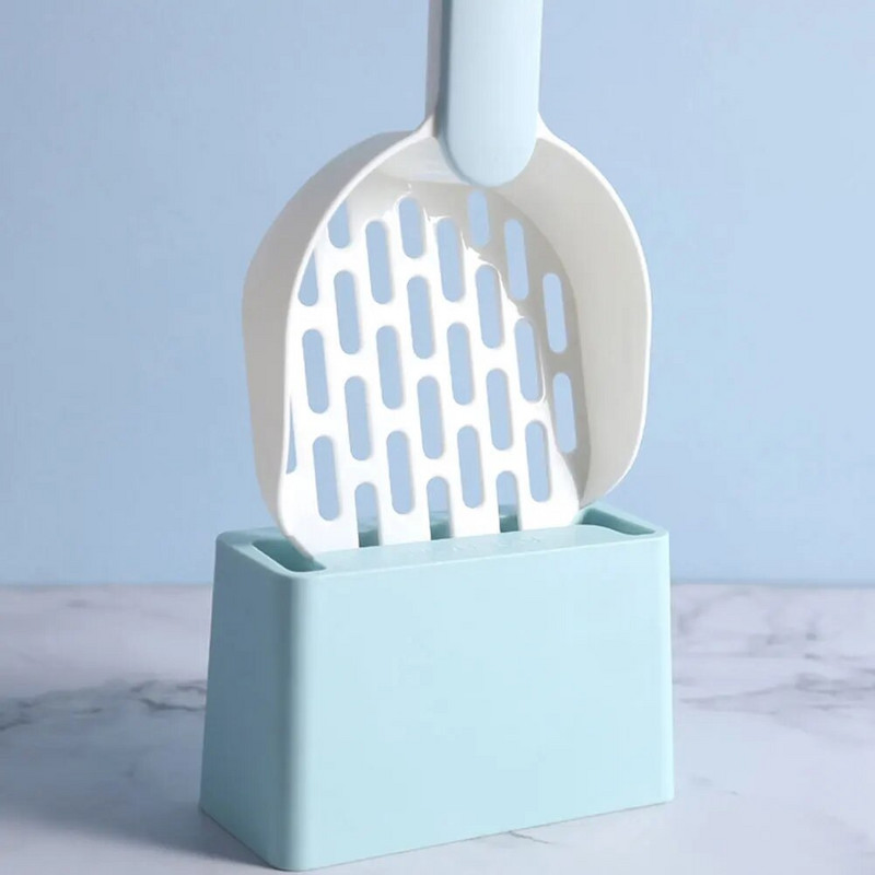 Kaķu pakaišu lāpsta plastmasas kaķu pakaišu lāpsta ar pamatni pašattīroša kaķu pakaišu kastes lāpsta kaķēnu tualetes tīrīšanas rīki