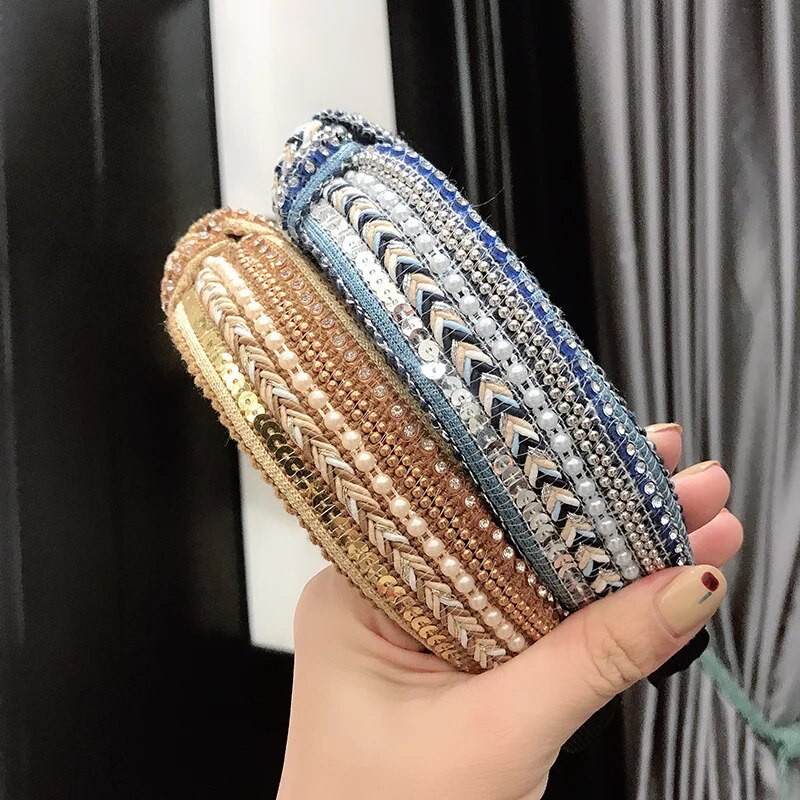 Luksusa auduma mezglu galvas lentes sievietēm Meiteņu galvas lentes Modes matu lentes sieviešu mazgāšanai seja Matu lentes stīpas matu aksesuāri