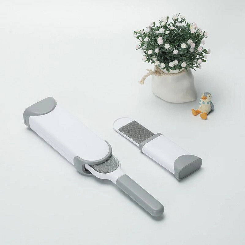 Karstā izpārdošana Fur Wizard mājdzīvnieku divpusēja birste daudzfunkcionāls apģērbs matu noņemšanas līdzeklis suku tīkls sarkano matu noņemšanas līdzeklis