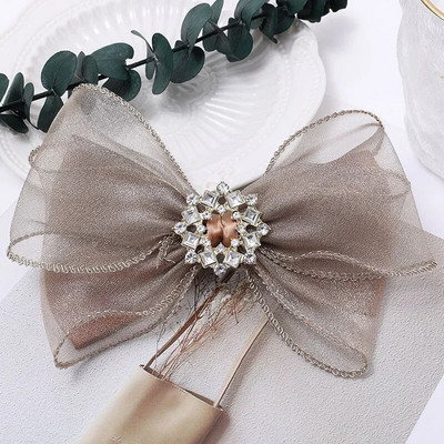 Spīdīgs pilns Rhinestone lociņš matu sprādzei meitenēm Modes dubultā tīkla bantītes matu sprādzes stieņi Sieviešu sānu sprādziena sprādzes matu aksesuāri