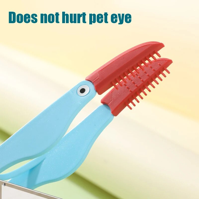 Lemmikloomade hooldamise tööriistad Kassisilmad Kamm Lemmiklooma pisaraplekieemaldaja puhastushari väikesele kassikoerale