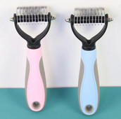 Mājdzīvnieku ķemme divpusēja nerūsējošā tērauda mezglota ķemme tīrīšana, skaistumkopšanas līdzeklis peldošo matu noņemšanai, īpaši kaķu ķemmes piederumi mājdzīvniekiem