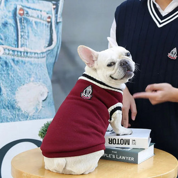 Φούτερ πουλόβερ για σκύλους Χειμερινά πουλόβερ για σκύλους γάτας Ζεστά ρούχα σκύλου Γιλέκο σκυλιών Μαλακό κατοικίδιο κουτάβι φλις στολή για μικρομεσαίους σκύλους