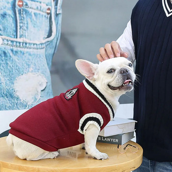 Φούτερ πουλόβερ για σκύλους Χειμερινά πουλόβερ για σκύλους γάτας Ζεστά ρούχα σκύλου Γιλέκο σκυλιών Μαλακό κατοικίδιο κουτάβι φλις στολή για μικρομεσαίους σκύλους