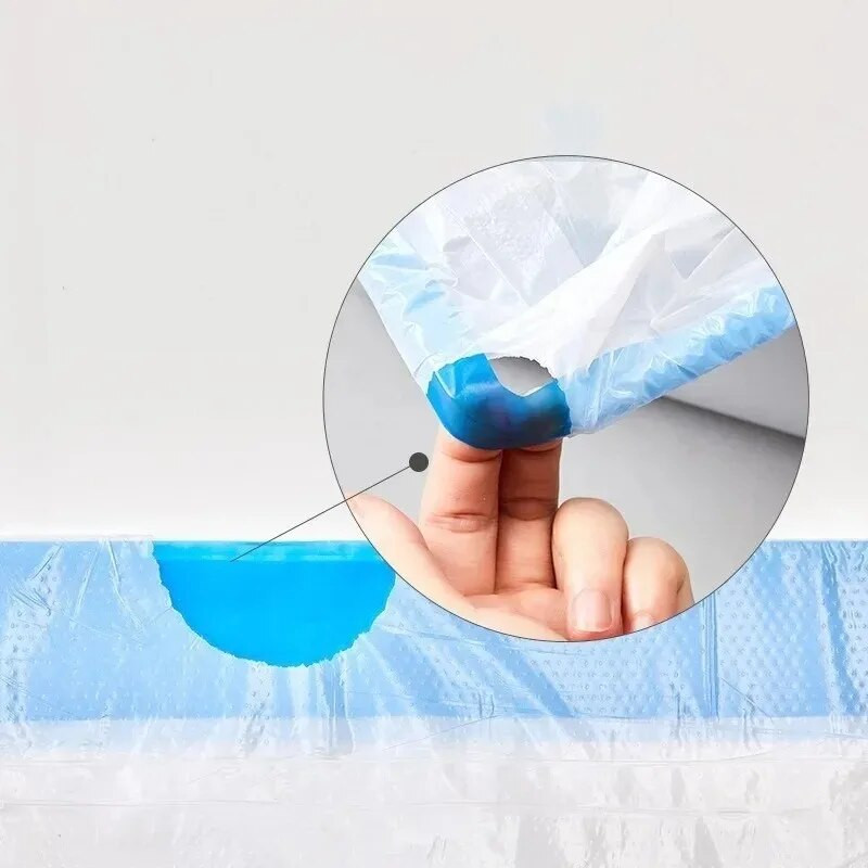 20gab/rullis Mājdzīvnieku izkārnījumu maisiņš Pakaišu kastes ieliktņa nomaiņa Miskastes maisi ar aukliņu Automātiska pašattīrīšanās kaķiem Suņiem piederumi