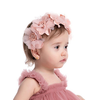 1 υφασμάτινο λουλούδι κομμωτήριο κομμωτήριο για μωρά πριγκίπισσα κρίκοι κεφαλής Χαριτωμένα παιδικά φουρκέτα Κλιπ μαλλιών για κορίτσια Παιδικά αξεσουάρ μαλλιών