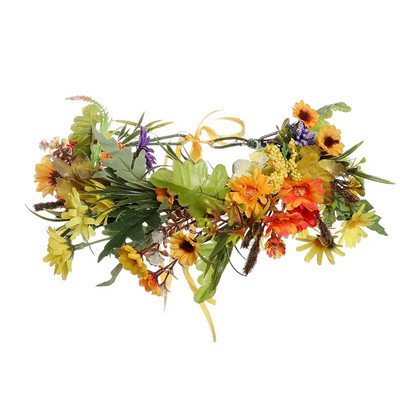 Haimekanga kāzu ziedu kroņa galvas lente sievietēm Modes ziedu vainagu ziedu galvas saite Līgavas māsas vītnes matu aksesuāri