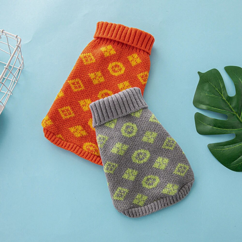 Tide Brand High Elastic Μικρό και Μεσαίο πουλόβερ σκύλου Corgi Schnauzer Χειμερινά πολυτελή ζεστά ρούχα για σκύλους Προμήθειες για κατοικίδια μόδας