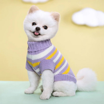 Топли пуловери за кучета за малки и средни кучета Котки Жилетка Палто за кученца Френски булдог Дрехи за мопс Чихуахуа Яке за пудел Консумативи за кучета