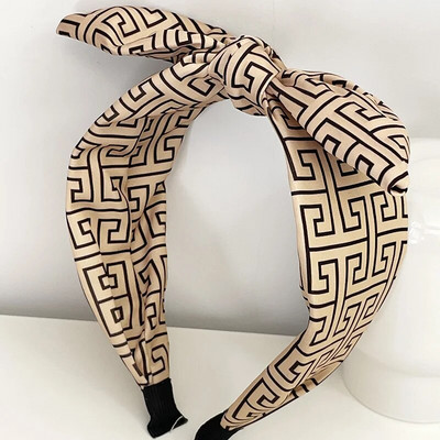 Houndstooth Big Bow Hairbands Headbands Στολίδι Αξεσουάρ για γυναίκες Αξεσουάρ μαλλιών Χονδρική