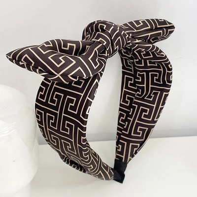 Houndstooth Big Bow Hairbands Headbands Στολίδι Αξεσουάρ για γυναίκες Αξεσουάρ μαλλιών Χονδρική