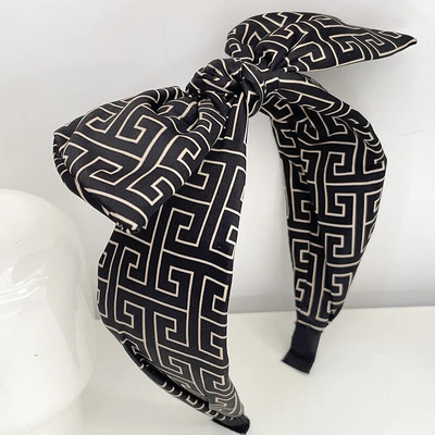 Houndstooth Big Bow Hairbands Headbands Στολίδι Αξεσουάρ για γυναίκες Αξεσουάρ μαλλιών Χονδρική