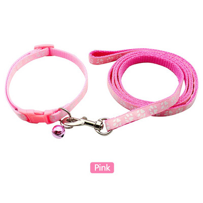 1,2 M mājdzīvnieku pavadas un iejūga komplekts suņu ķēdīte ar jauku ķepu apdruku mazam kaķim un suņiem pastaigu suņu pavadas veste mājdzīvnieku piederumi