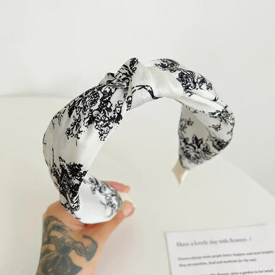 Bohemian Bohemian Flower Zīds Satīns Big Knot Matu lentes Galvas lentes Ornamentu aksesuāri Matu aksesuāri Vairumtirdzniecība