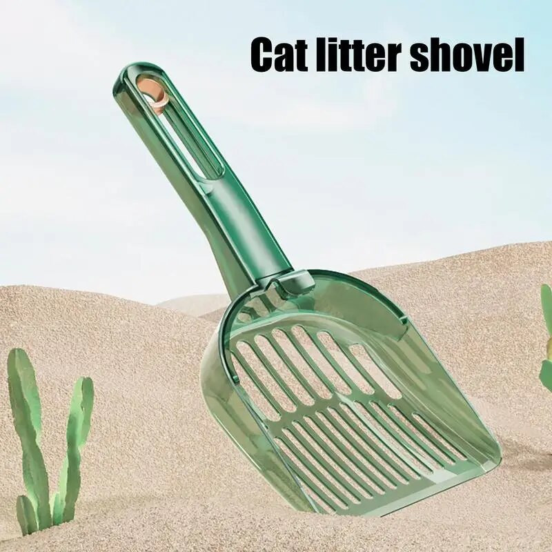 Kaķu pakaišu kastes lāpstiņa Ergonomisks rokturis Kaķu sijāšanas kaķis 6,5 grādu slīpums Mājsaimniecības sijātājs kaķu pakaišu sijāšanai