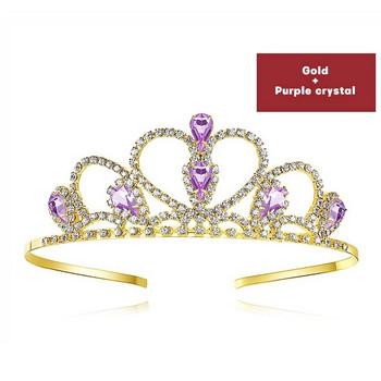 Сватбена корона принцеса тиара перлени планински кристали лента за глава детски рожден ден булчинска корона парти аксесоари аксесоари за коса подаръци