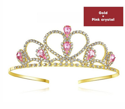 Vjenčanje Princess Crown Tijara Pearl Rhinestone Traka za glavu Dječji rođendan Svadbena kruna Party Dodaci Dodaci za kosu Pokloni