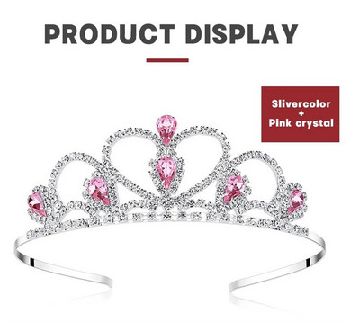 Vjenčanje Princess Crown Tijara Pearl Rhinestone Traka za glavu Dječji rođendan Svadbena kruna Party Dodaci Dodaci za kosu Pokloni