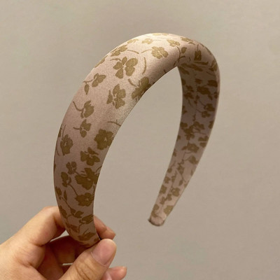 Bohemian Ethnic Satin Flower Sponge Hairband Headband Αξεσουάρ μαλλιών για ενήλικες Hair Jewley