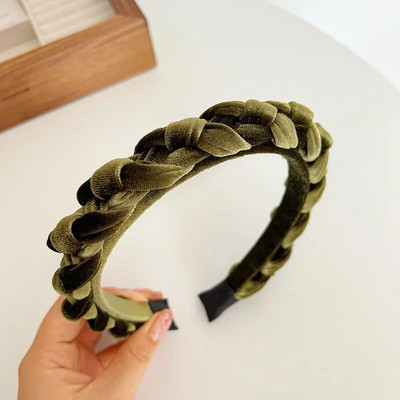 Zima Jesen Baršunasta pletenica Pletena traka za kosu Traka za glavu Dodaci za kosu za odrasle Hair Jewley